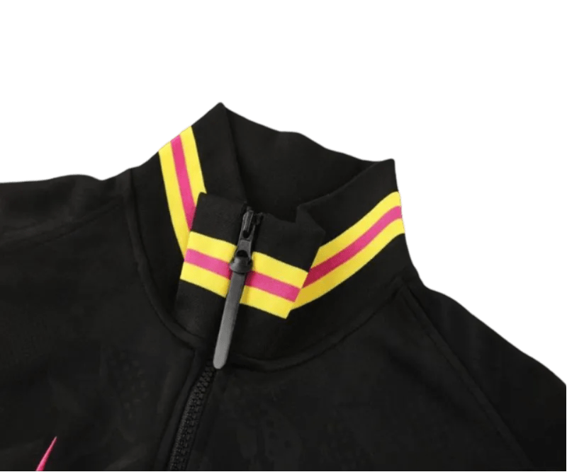 2024/2025 The Blues Black Full Zipper Jacket + Long Pants