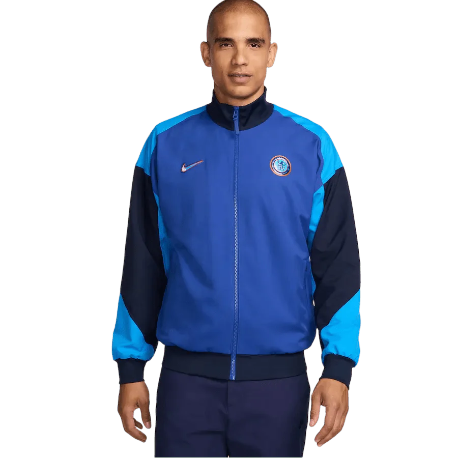 2024/2025 The Blues Dark Blue Full Zipper Jacket +Long Pants