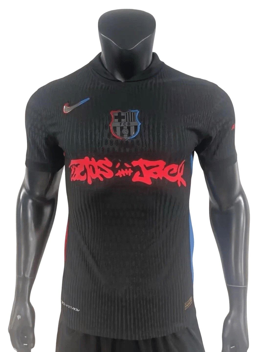 2025 Barcelona X Travis Black Away Special Jersey - Player Version