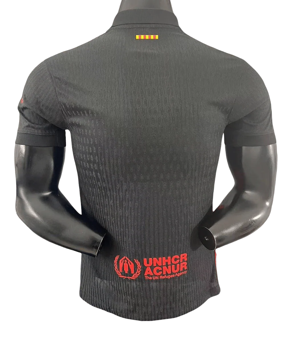 2025 Barcelona X Travis Black Away Special Jersey - Player Version