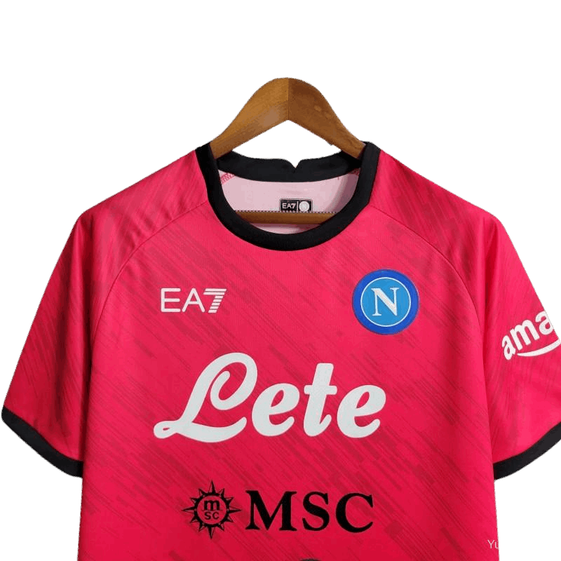 23-24 Napoli Face Game Lozano Red Kit - Fan version