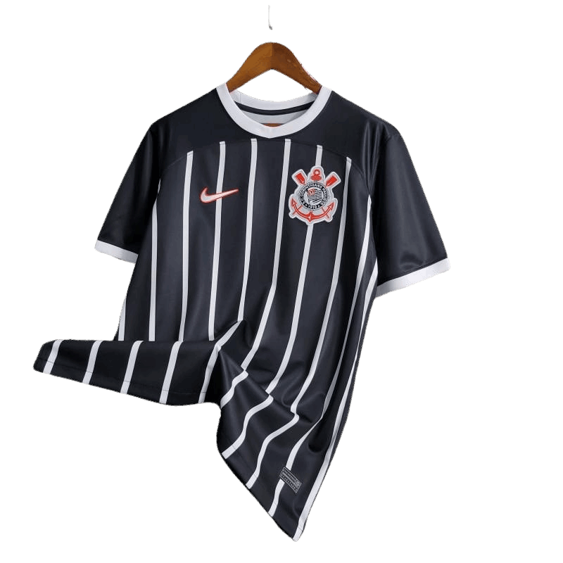 Corinthians Jersey Away 23/24 Kit Fan Version Black