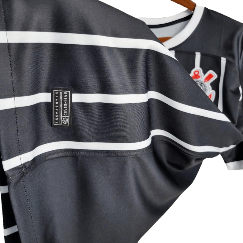 Corinthians Jersey Away 23/24 Kit Fan Version Black