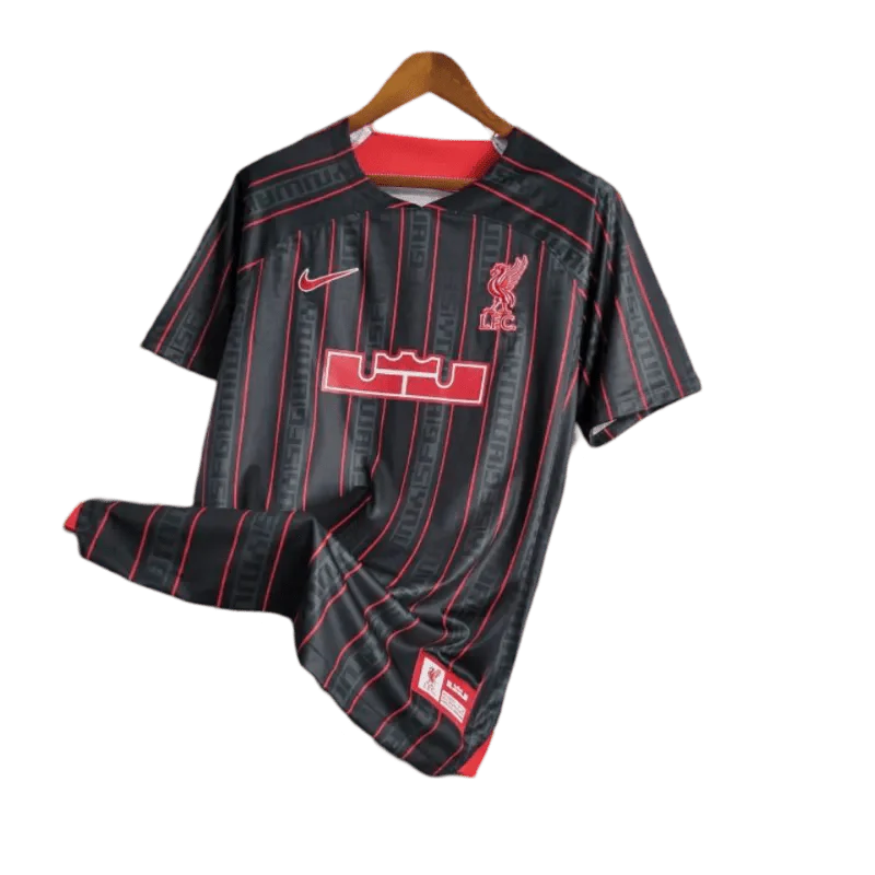 23/24 Liverpool x Lebron Black Jersey Fan Version - Goatkits Store