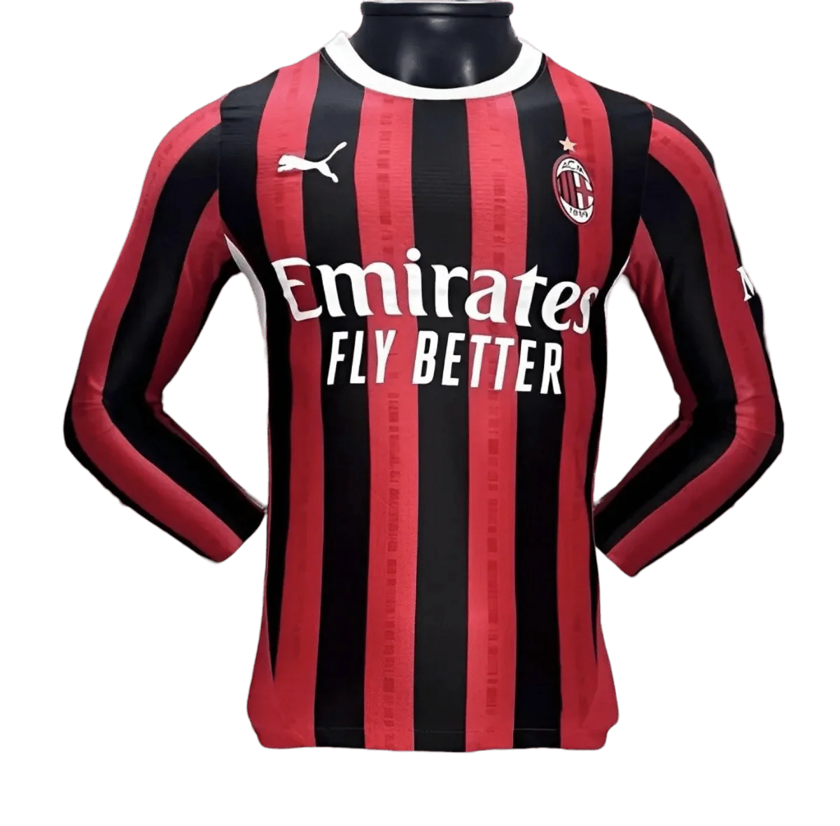 24/25 A.C Milan Long Sleeves Home kit - Goatkits Store