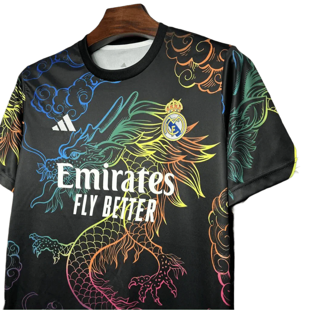 24/25 Los Blancos Black Multi-Color Dragon Special Kit - Fan Version | GOATKITS Store