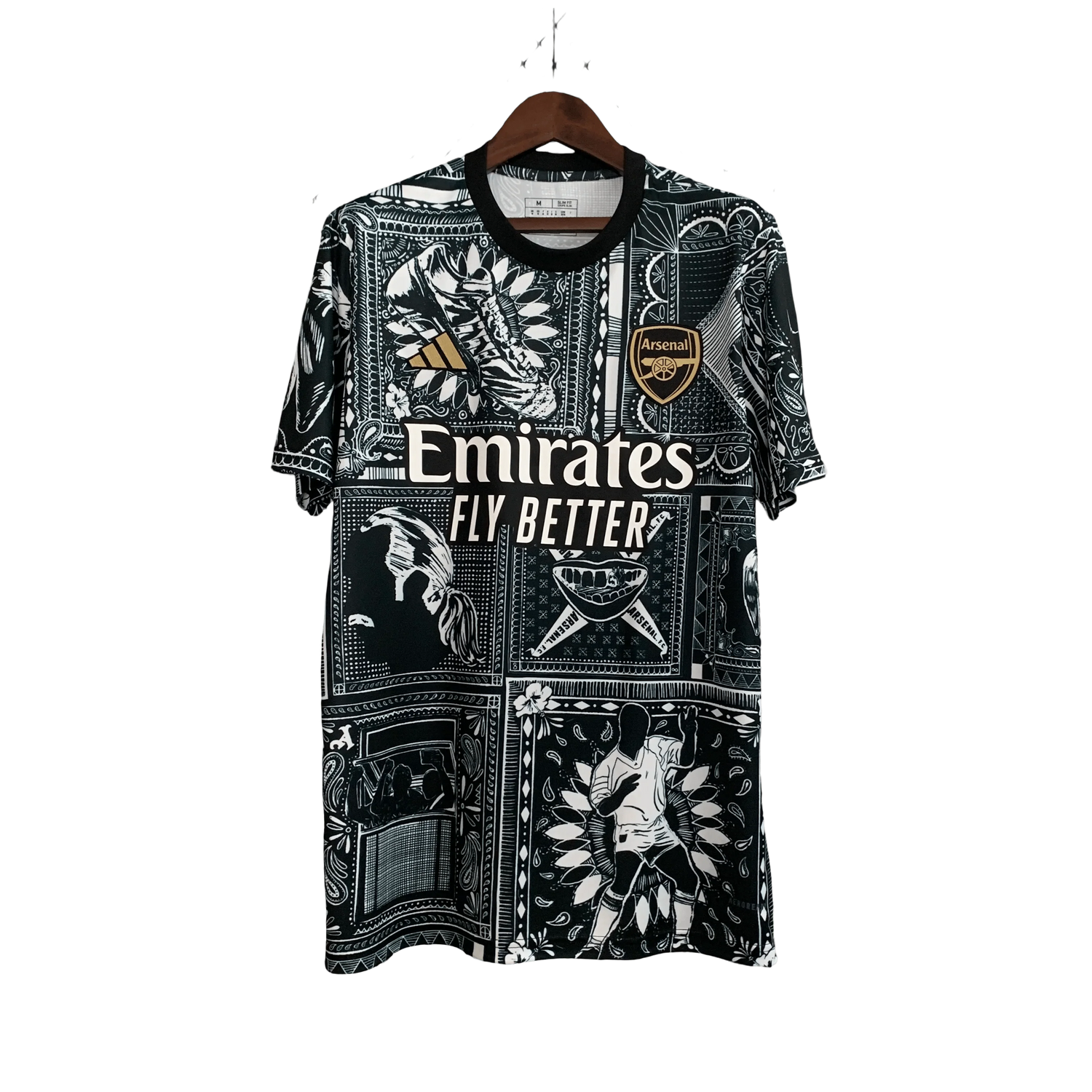 Arsenal Black Kit 2023/24 Limited Edition Graphic Design