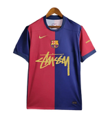 Barcelona x Stussy Soccer Jersey - 2024 Home Limited Edition Jersey - Fan Version
