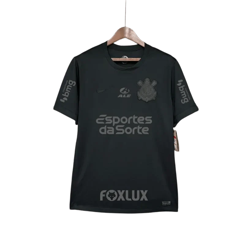 Corinthians Jersey Away 2024/25 Fan Version All Black Edition