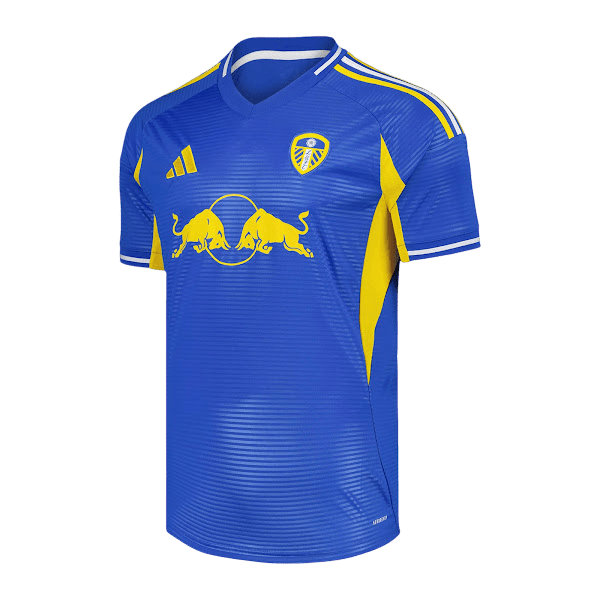 Leeds United Away Kit 25/26 Fan Version Blue Yellow