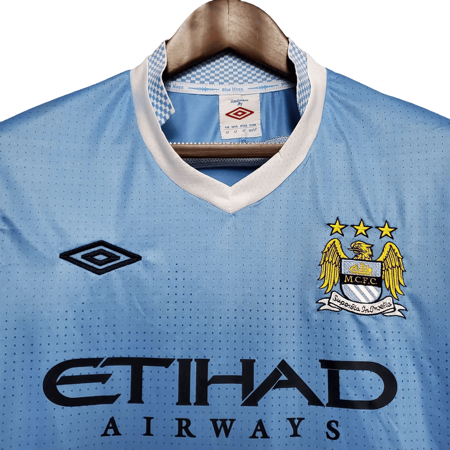 Man City 2011/2012 Kit - Retro Jersey Home Fan Version