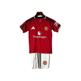 Man U Kids Kit - 2025/2026 Home jersey