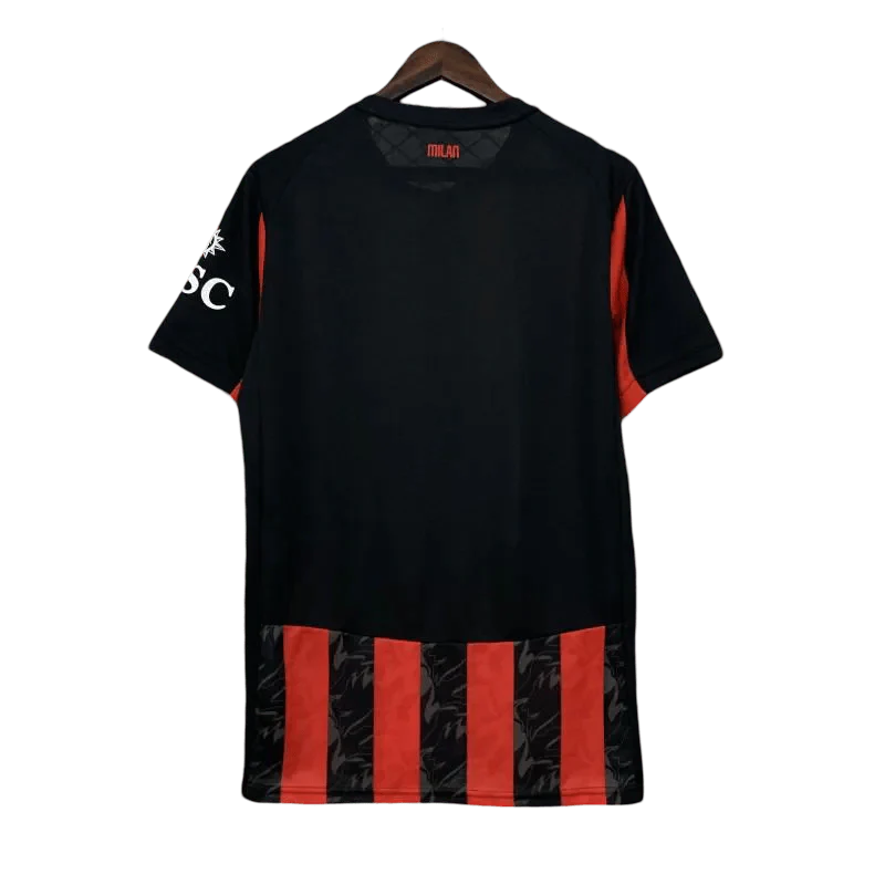 AC Milan Home Kit 2025 Fan Version Flames