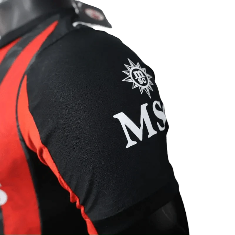 AC Milan Home Kit 2025 Player Version Flames