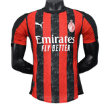 AC Milan Home Kit 2025 Player Version Flames