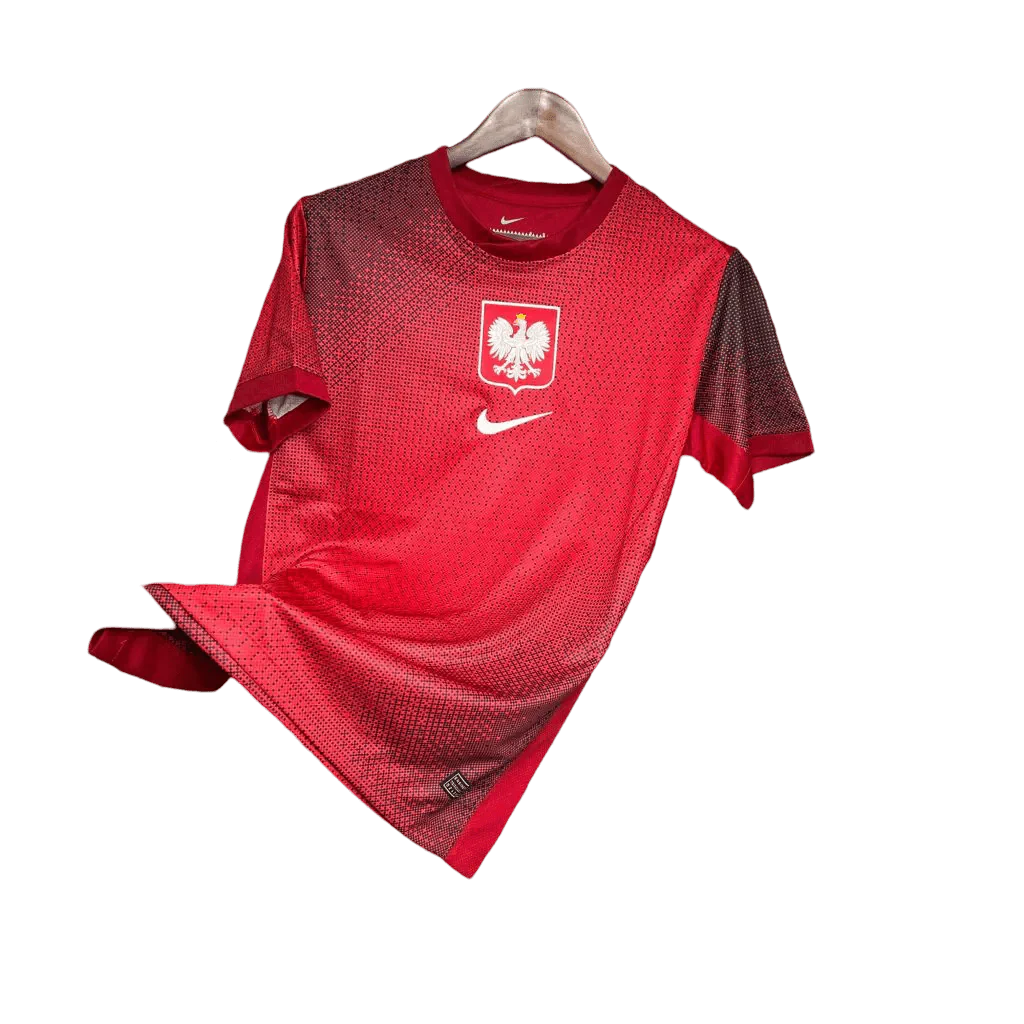 Poland Soccer Jersey - 2024 Away Fan Version