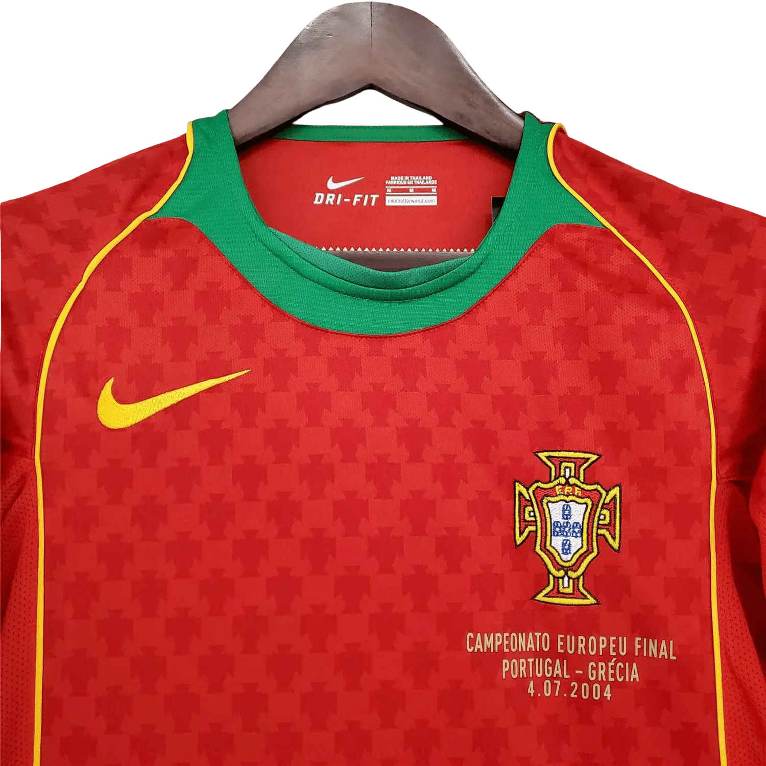 Portugal 2004 kit - Retro Jersey Home Red Fan Version