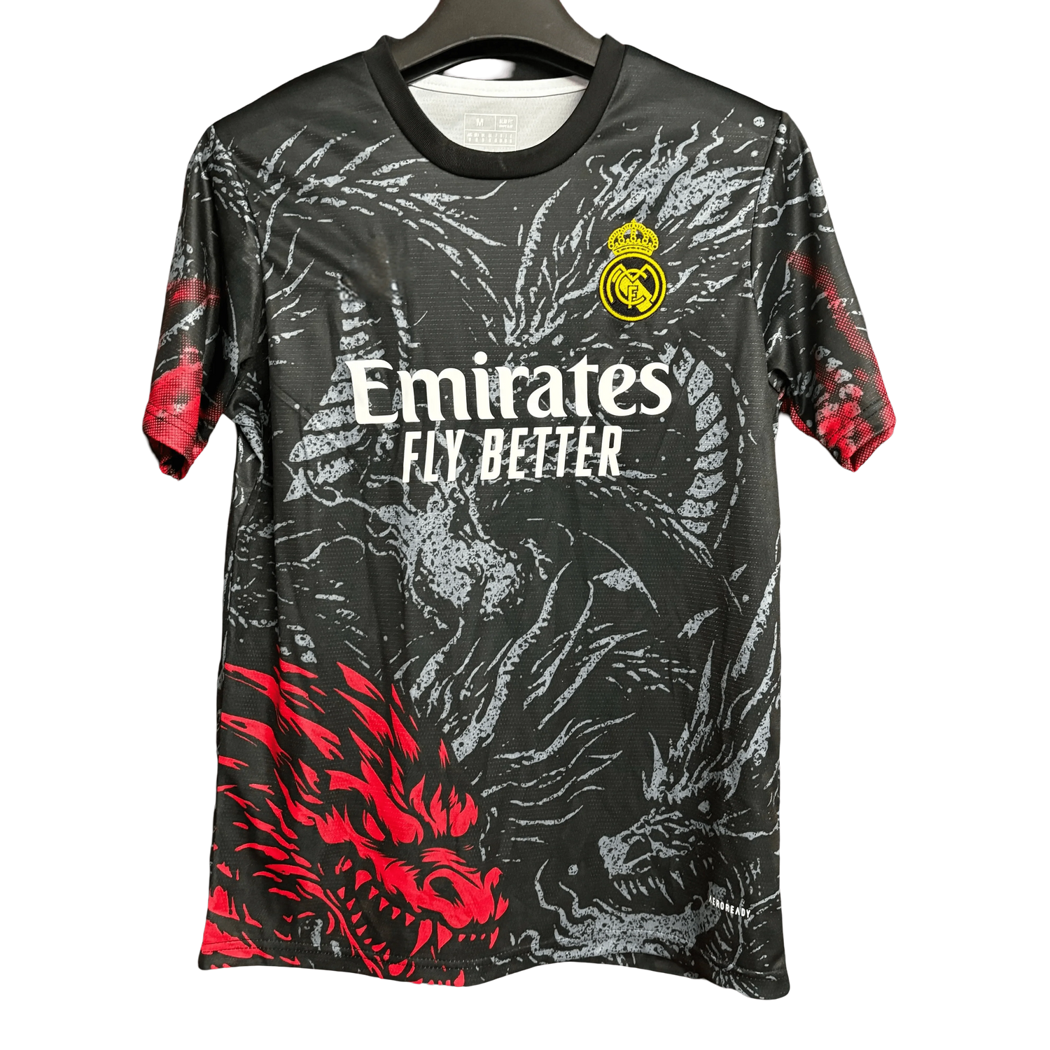 Real Madrid Black & Red Dragon Jersey - 2025/2026 Special Edition Fan Version