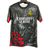 Real Madrid Black & Red Dragon Jersey - 2025/2026 Special Edition Fan Version