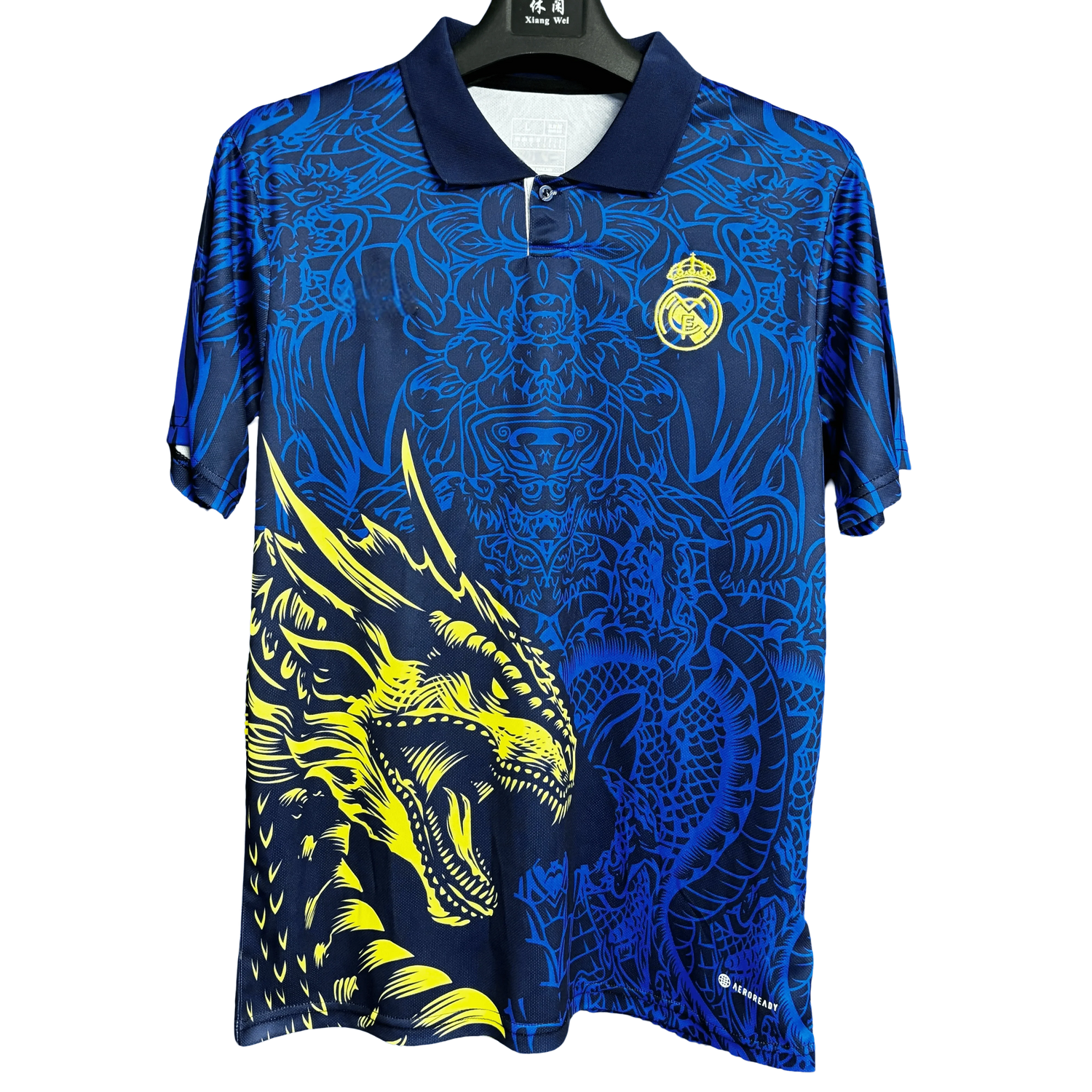 Real Madrid Blue & Gold Dragon Jersey - 2025/2026 Special Edition Fan Version