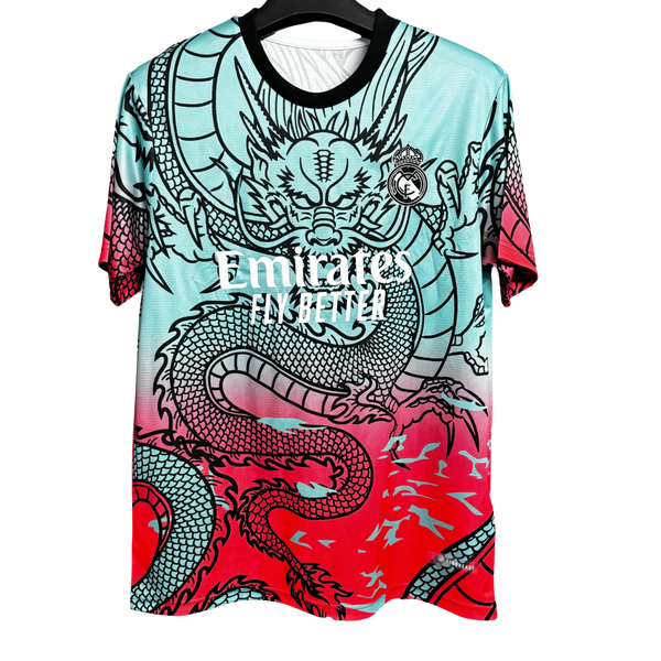 Real Madrid Blue & Red Dragon Jersey - 2025/2026 Special Edition Fan Version
