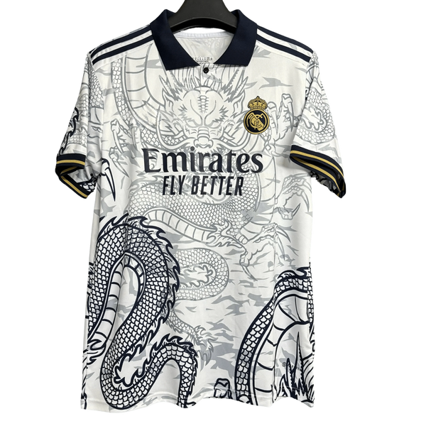 Real Madrid Blue & White Dragon Jersey - 2025/2026 Special Edition Fan Version