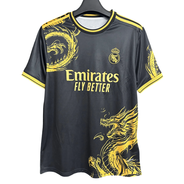 Real Madrid Gold Dragon Jersey - 2025/2026 Special Edition Fan Version