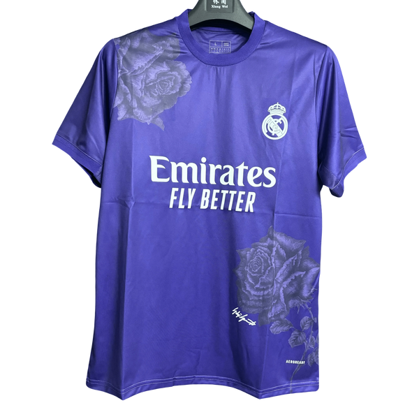 Real Madrid Purple Flower Jersey - 2025/2026 Special Edition Fan Version