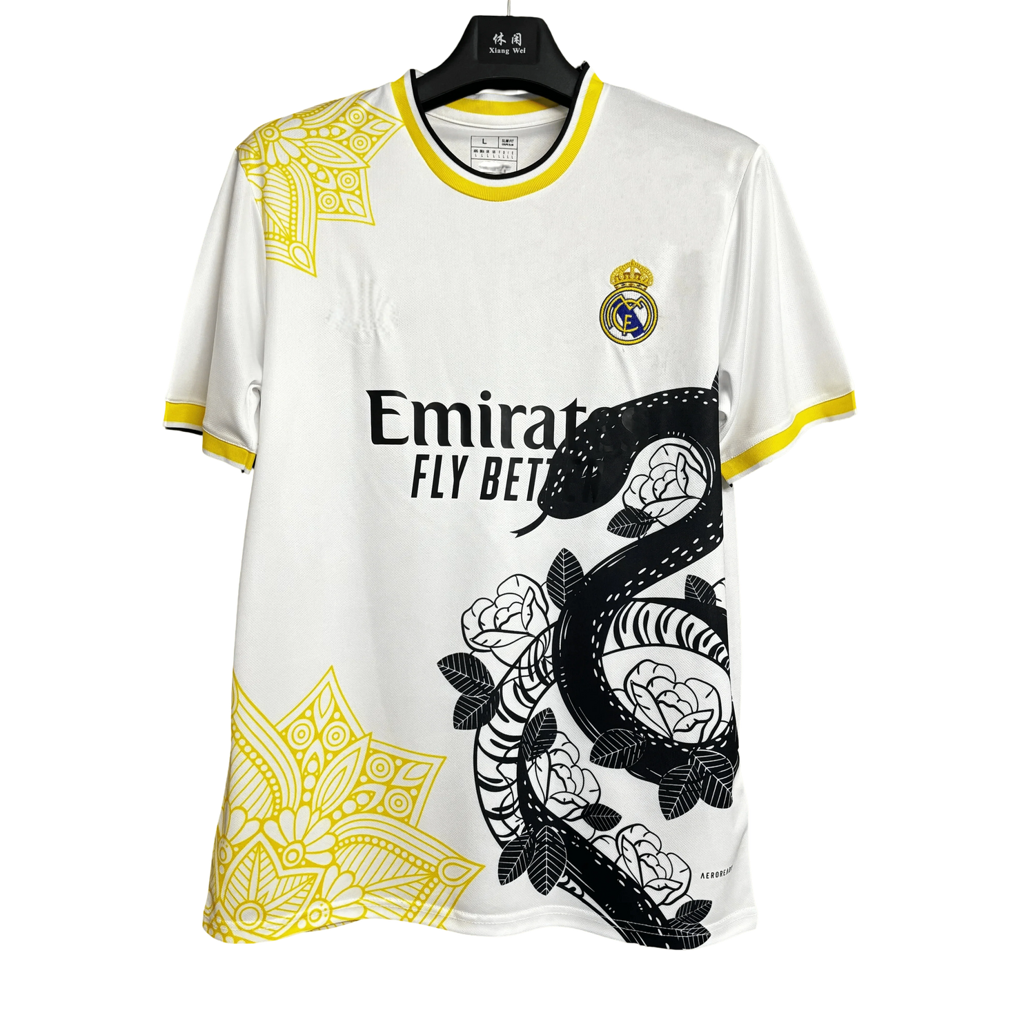 Real Madrid White & Black Snake Jersey - 2025/2026 Special Edition Fan Version