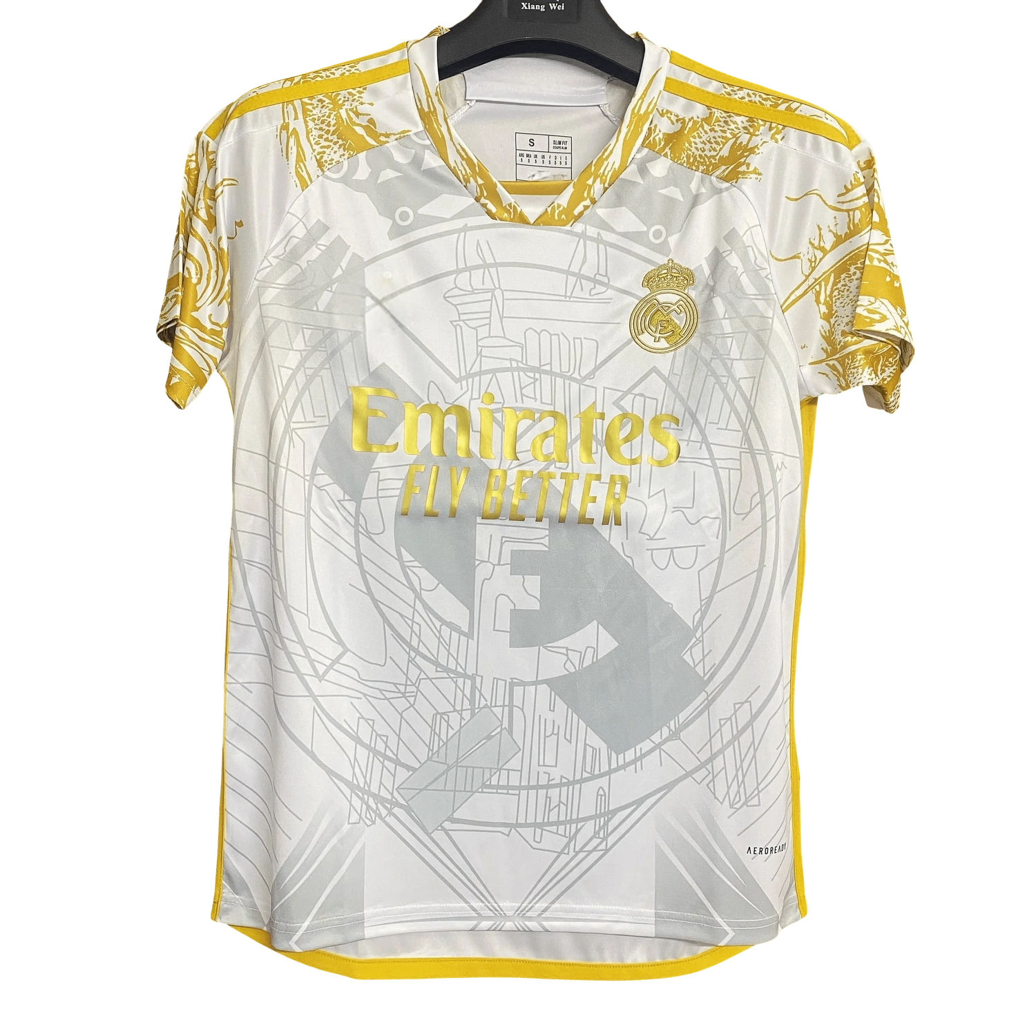 Real Madrid White & Gold Jersey - 2025/2026 Special Edition Fan Version