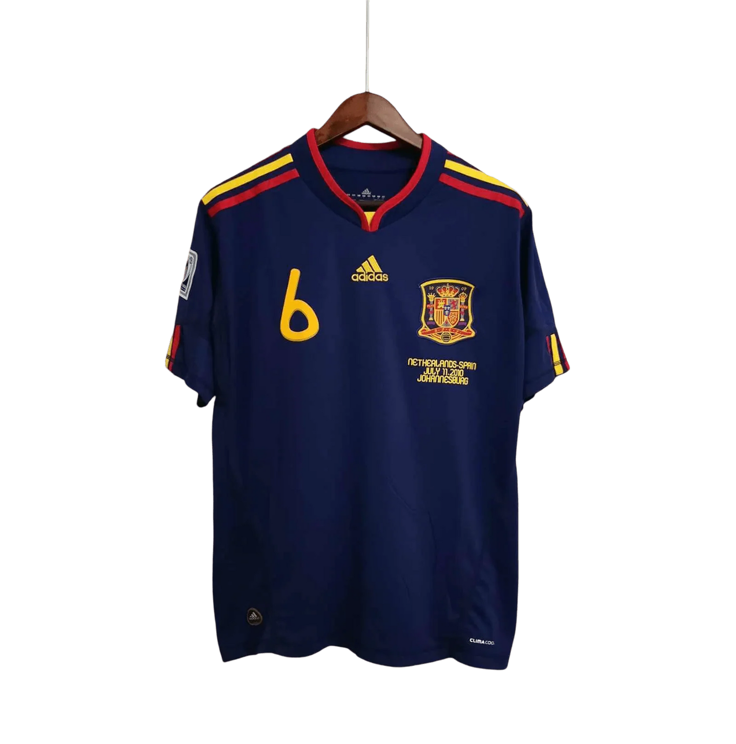 Spain 2010 kit - Retro Jersey World Cup Away Fan Version